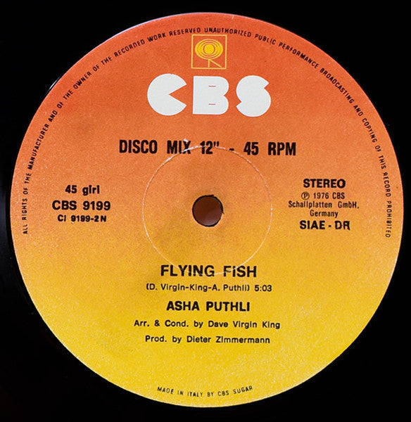 Asha Puthli : The Devil Is Loose / Flying Fish (12")