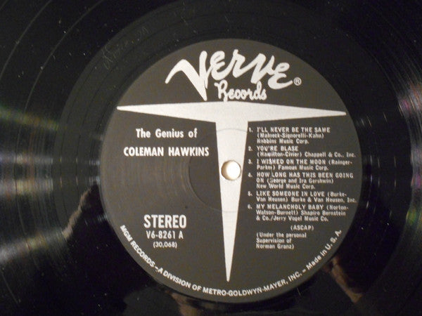Coleman Hawkins ~ The Genius Of Coleman Hawkins (Vinyl) - Djungel & Jazz