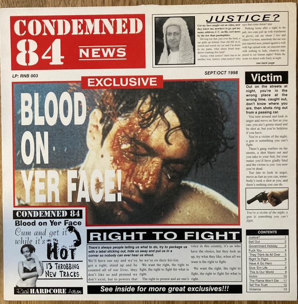 Condemned 84 ~ Blood On Yer Face (Vinyl) - Djungel & Jazz