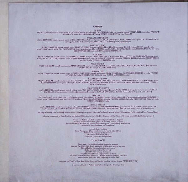 Anna Ternheim ~ For The Young (Vinyl) - Djungel & Jazz
