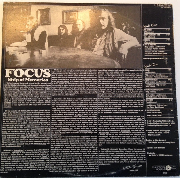 Focus  ~ Ship Of Memories (Vinyl) - Djungel & Jazz