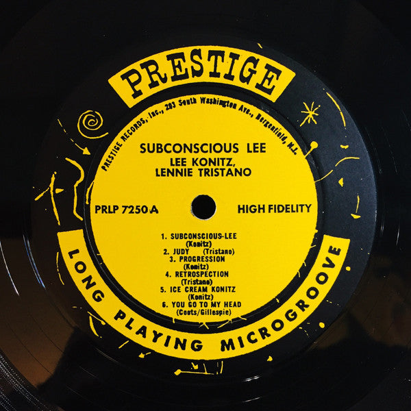 Lee Konitz With Lennie Tristano ~ Subconscious-Lee (Vinyl) - Djungel & Jazz