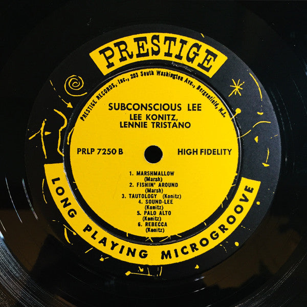 Lee Konitz With Lennie Tristano ~ Subconscious-Lee (Vinyl) - Djungel & Jazz