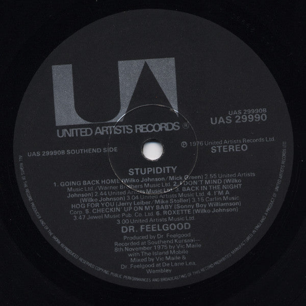 Dr. Feelgood ~ Stupidity (Vinyl) - Djungel & Jazz