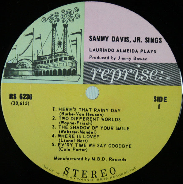 Sammy Davis Jr. And Laurindo Almeida ~ Sammy Davis, Jr. Sings Laurindo Almeida Plays (Vinyl) - Djungel & Jazz
