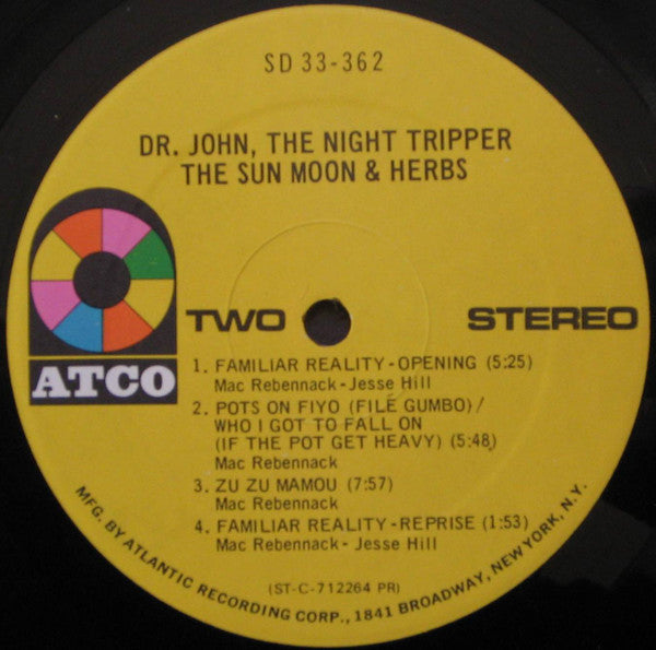 Dr. John ~ The Sun Moon & Herbs (Vinyl) - Djungel & Jazz