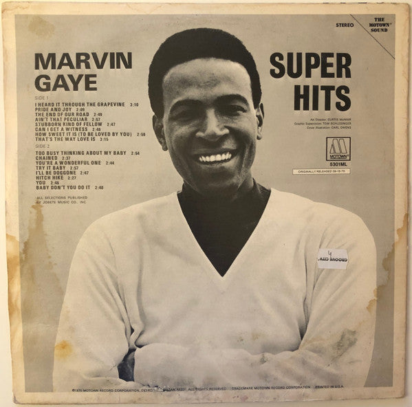 Marvin Gaye : Super Hits (LP, Comp, RE)