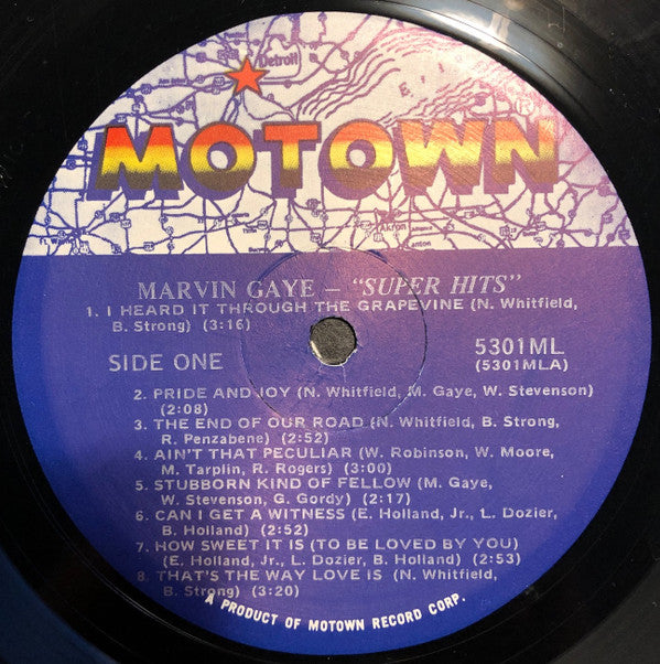 Marvin Gaye : Super Hits (LP, Comp, RE)