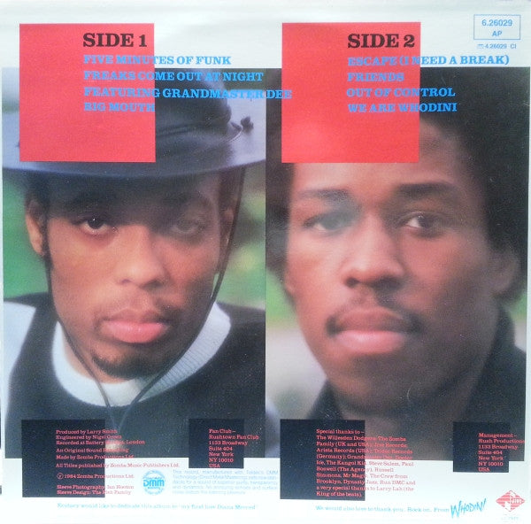 Whodini ~ Escape (Vinyl) - Djungel & Jazz