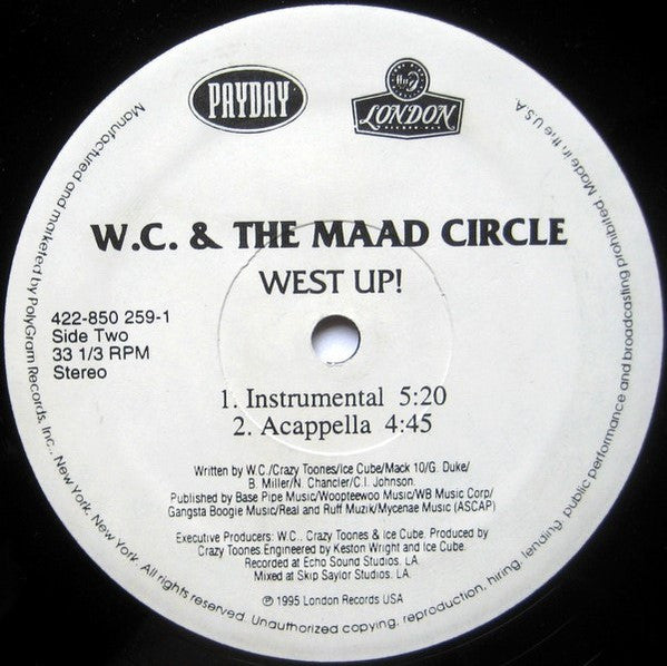 WC And The Maad Circle ~ West Up! (Vinyl) - Djungel & Jazz