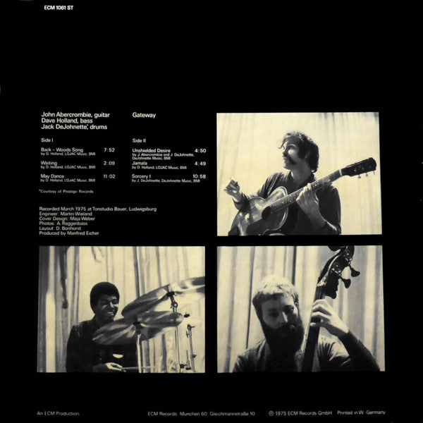 John Abercrombie, Dave Holland, Jack DeJohnette ~ Gateway (Vinyl) - Djungel & Jazz