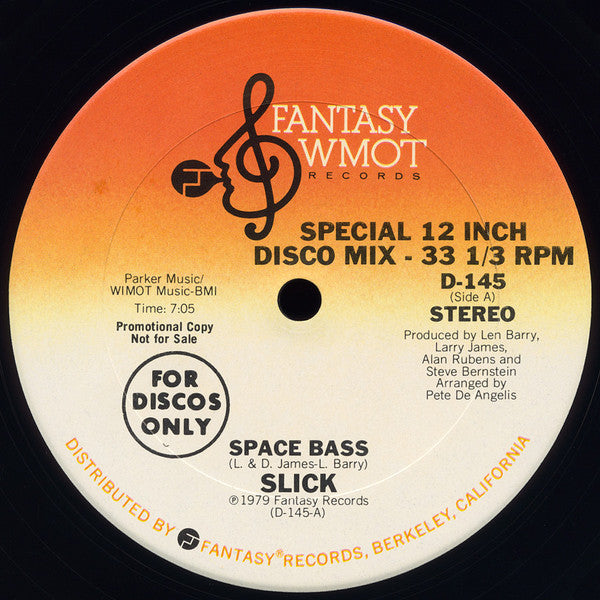 Slick (2) : Space Bass (12", Promo)