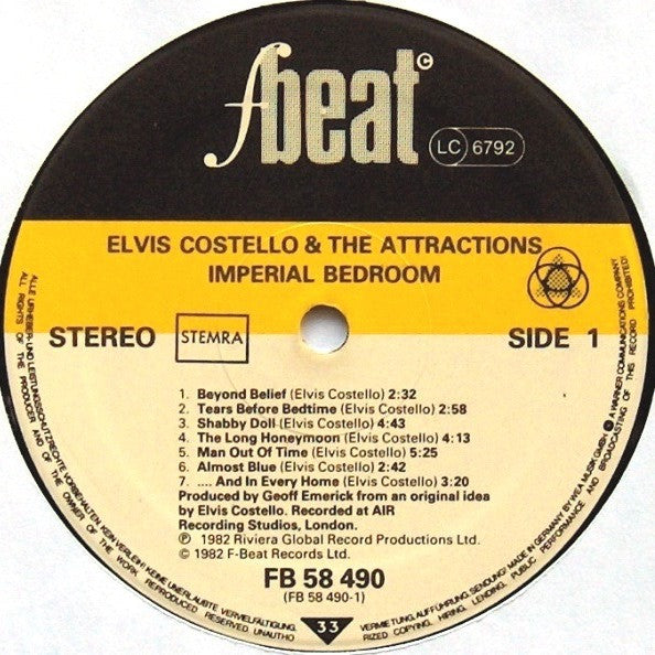Elvis Costello & The Attractions ~ Imperial Bedroom (Vinyl) - Djungel & Jazz