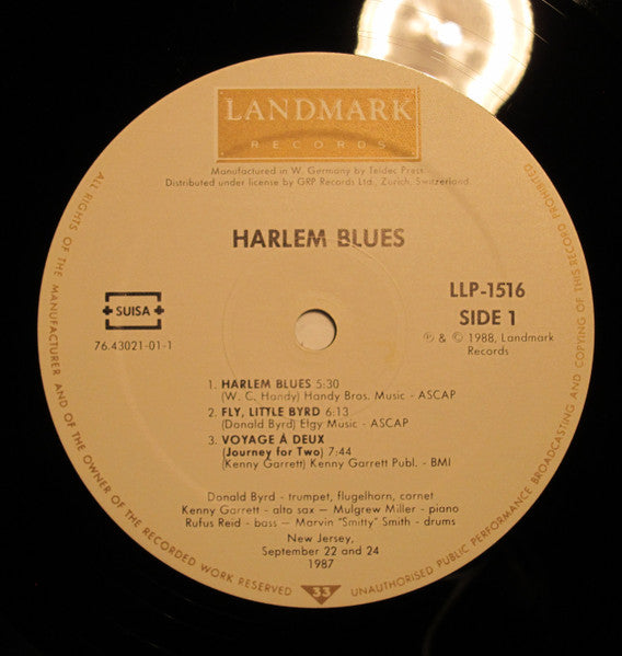 Donald Byrd : Harlem Blues (LP, Album, DMM)