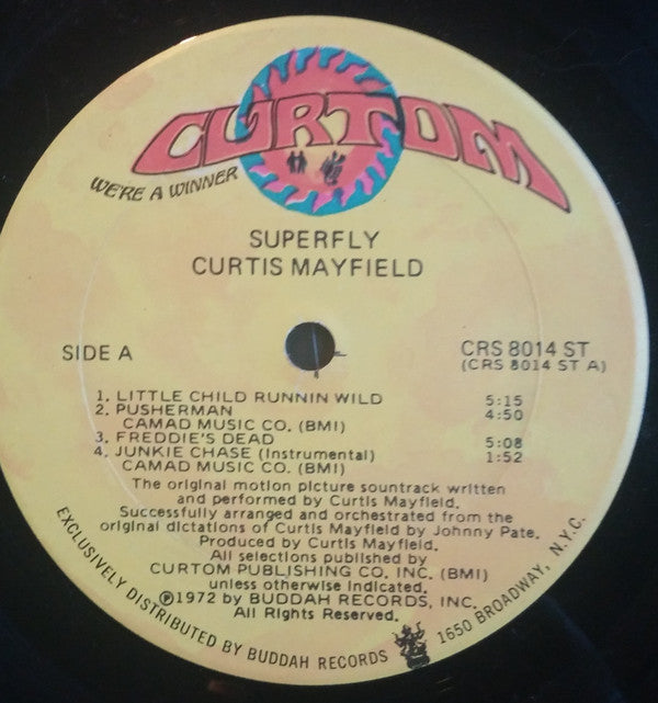 Curtis Mayfield : Super Fly (LP, Album, Son)