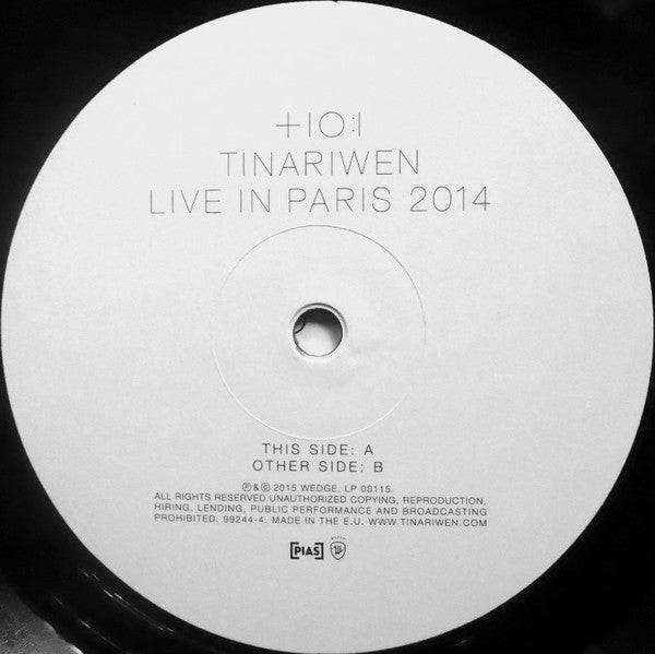 Tinariwen ~ Live In Paris (Vinyl) - Djungel & Jazz