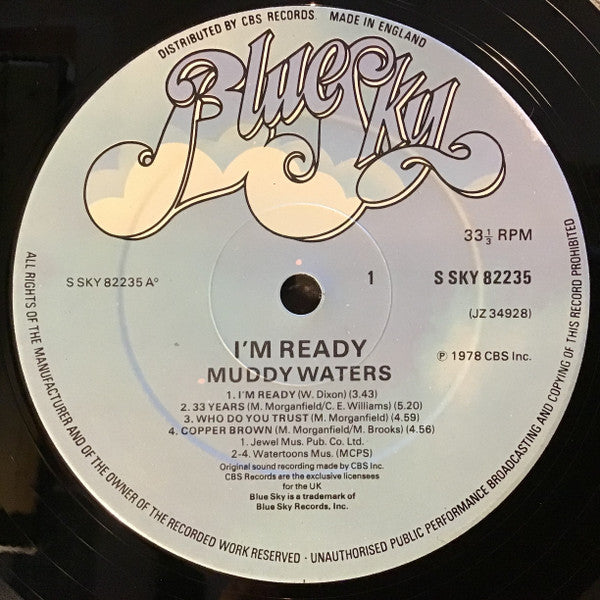 Muddy Waters : I'm Ready (LP, Album)