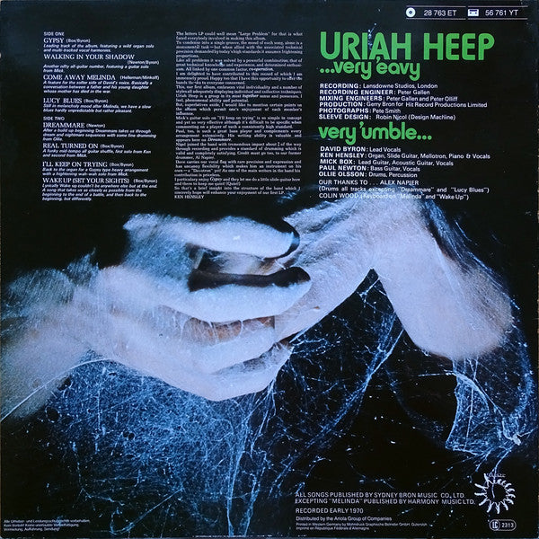 Uriah Heep : ...Very 'Eavy Very 'Umble... (LP, Album, RE)