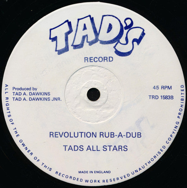Johnny Osbourne / Tad's All Stars : One More Rub-A-Dub / Revolution Rub-A-Dub (12")
