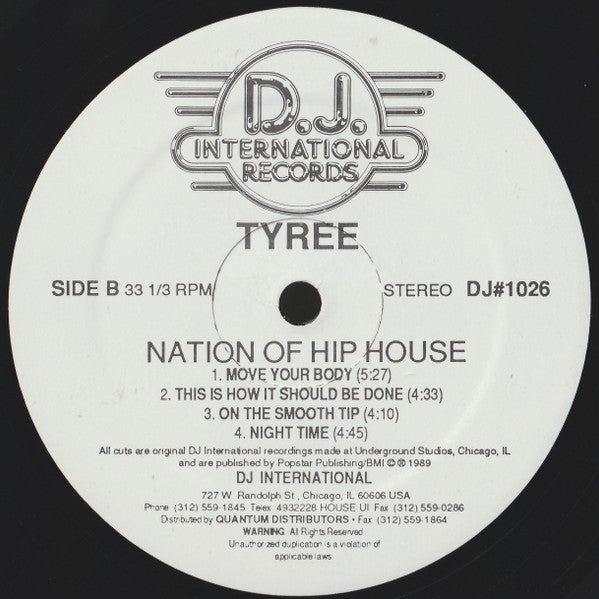 Tyree Cooper ~ Nation Of Hip House (Vinyl) - Djungel & Jazz