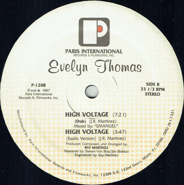Evelyn Thomas ~ High Voltage (Vinyl) - Djungel & Jazz