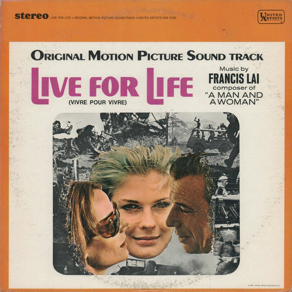 Francis Lai ~ Live For Life = Vivre Pour Vivre (Original Motion Picture Soundtrack) (Vinyl) - Djungel & Jazz