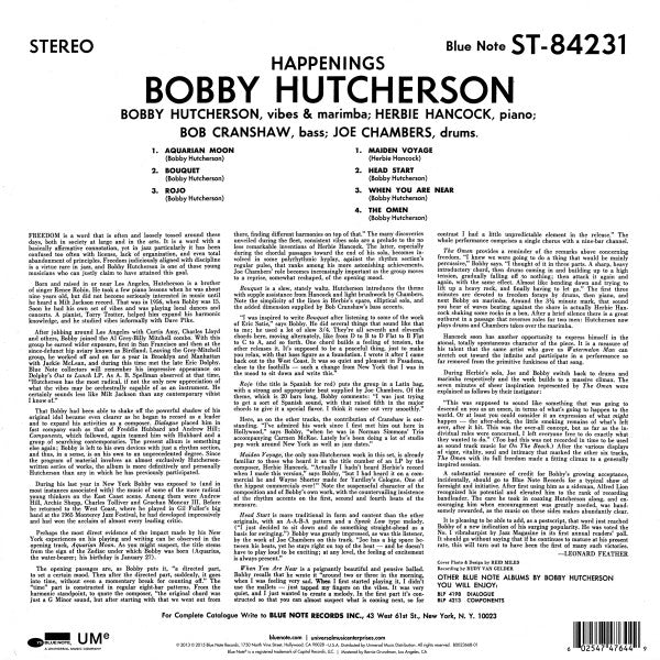 Bobby Hutcherson ~ Happenings (Vinyl) - Djungel & Jazz