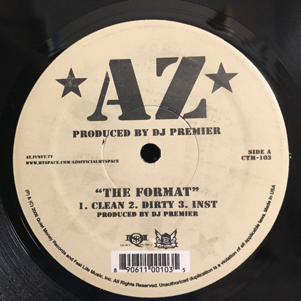 AZ : The Format / Vendetta (12")