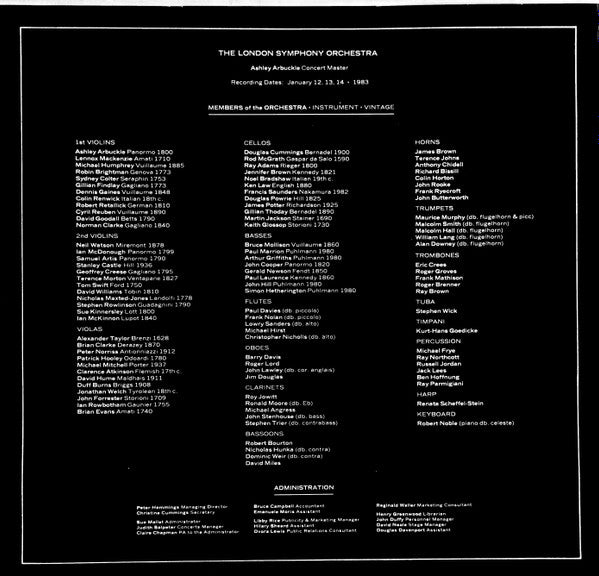 Frank Zappa / London Symphony Orchestra Conducted By Kent Nagano : The London Symphony Orchestra - Zappa Vol. 1 (LP, Album)