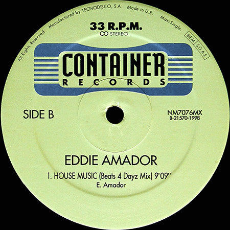 Eddie Amador ~ House Music (Vinyl) - Djungel & Jazz