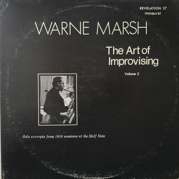 Warne Marsh ~ The Art of Improvising Volume 2 (Vinyl) - Djungel & Jazz
