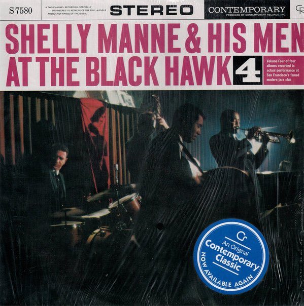 Shelly Manne & His Men : At The Black Hawk, Vol. 4 (LP, Album, RE)
