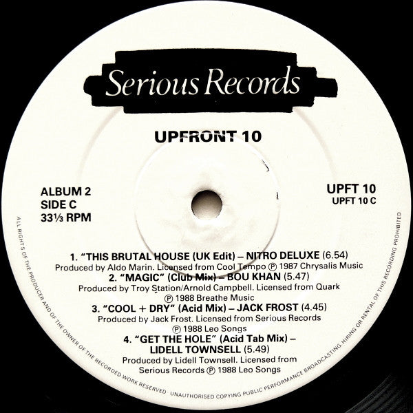Various ~ Upfront 10 (Vinyl) - Djungel & Jazz