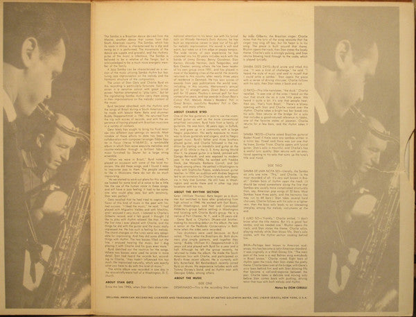 Stan Getz / Charlie Byrd : Jazz Samba (LP, Album, Gat)