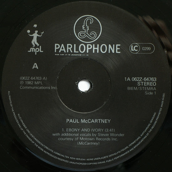 Paul McCartney ~ Ebony And Ivory (Vinyl) - Djungel & Jazz