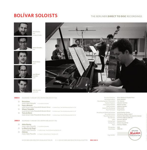 Bolivar Soloists ~ Musica De Astor Piazzolla (Vinyl) - Djungel & Jazz