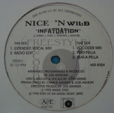 Nice N Wild ~ Infatuation (Vinyl) - Djungel & Jazz