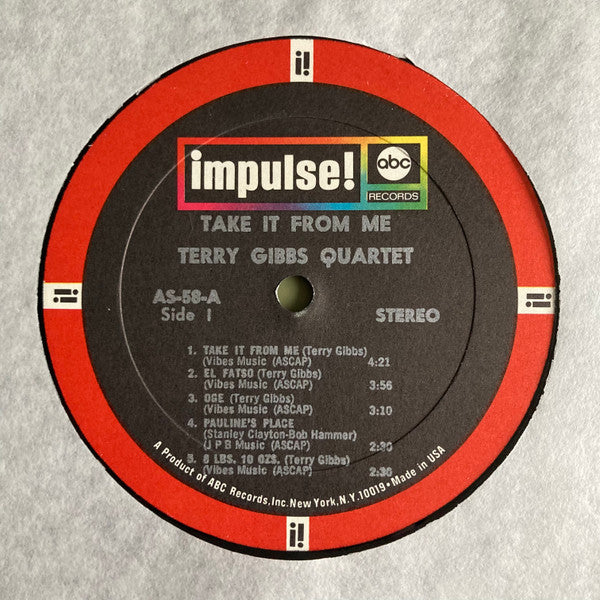 Terry Gibbs Quartet ~ Take It From Me (Vinyl) - Djungel & Jazz