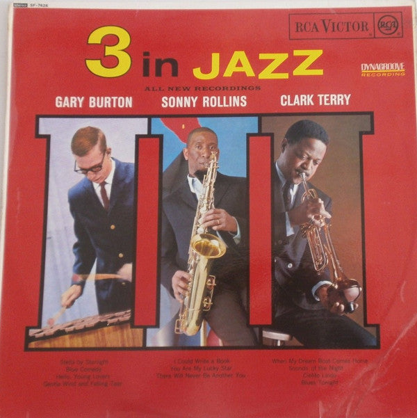 Gary Burton / Sonny Rollins / Clark Terry ~ 3 In Jazz (Vinyl) - Djungel & Jazz