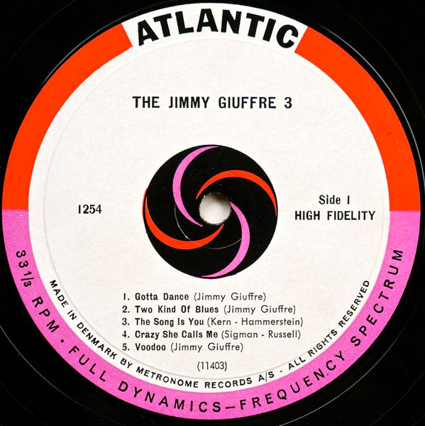 The Jimmy Giuffre 3 ~ The Jimmy Giuffre 3 (Vinyl) - Djungel & Jazz