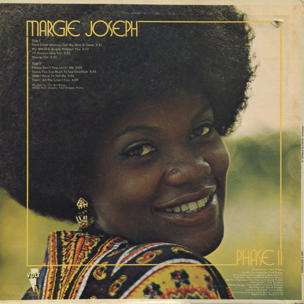 Margie Joseph : Phase II (LP, Album, Yel)