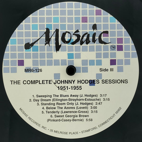 Johnny Hodges ~ The Complete Johnny Hodges Sessions 1951 - 1955 (Vinyl) - Djungel & Jazz