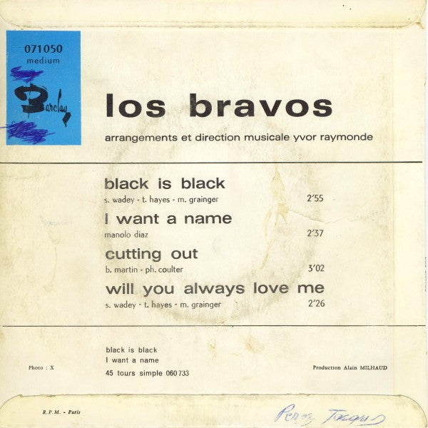 Los Bravos ~ Black Is Black (Vinyl) - Djungel & Jazz