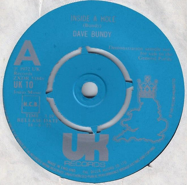 Dave Bundy ~ Inside A Hole (Vinyl) - Djungel & Jazz