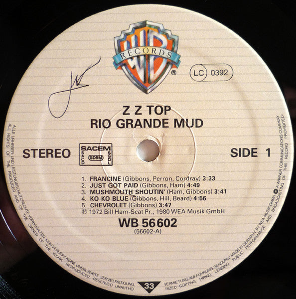 ZZ Top ~ Rio Grande Mud (Vinyl) - Djungel & Jazz