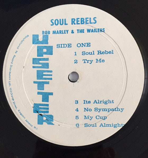 Bob Marley & The Wailers : Soul Rebels (LP, Album)