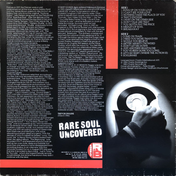 Various ~ Rare Soul Uncovered (18 Northern Soul Favourites) (Vinyl) - Djungel & Jazz