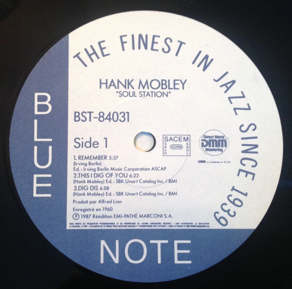 Hank Mobley ~ Soul Station (Vinyl) - Djungel & Jazz
