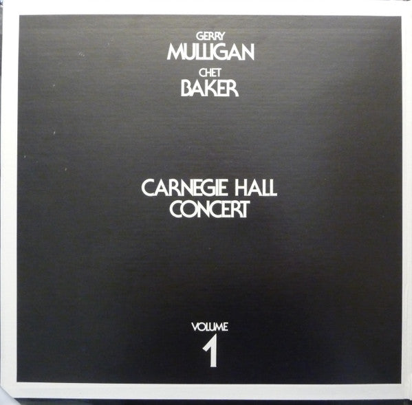 Gerry Mulligan / Chet Baker ~ Carnegie Hall Concert Volume 1 (Vinyl) - Djungel & Jazz