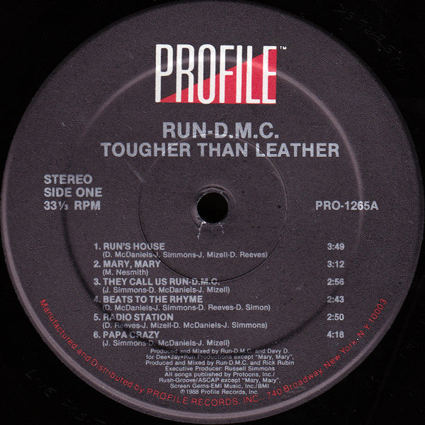 Run DMC ~ Tougher Than Leather (Vinyl) - Djungel & Jazz